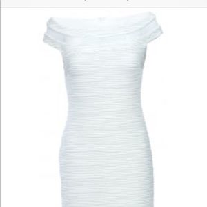 Lyman Floor length dress, white with silver tone